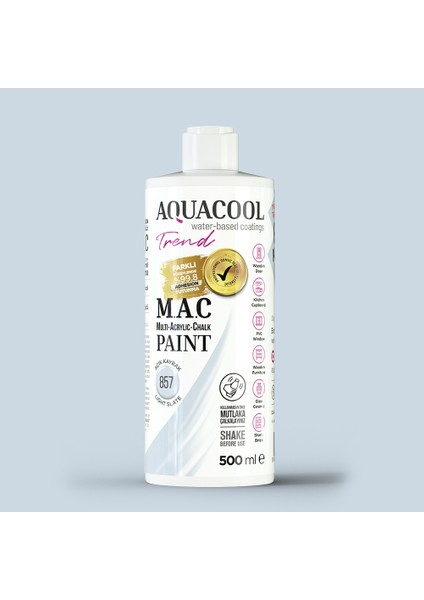 Trend M.a.c Hobi Boyası Su Bazlı Akrilik 500 ml 857 - Açık Kayrak