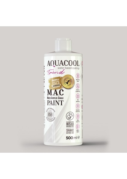 Trend M.a.c Hobi Boyası Su Bazlı Akrilik 500 ml 856 - Soluk Lavanta
