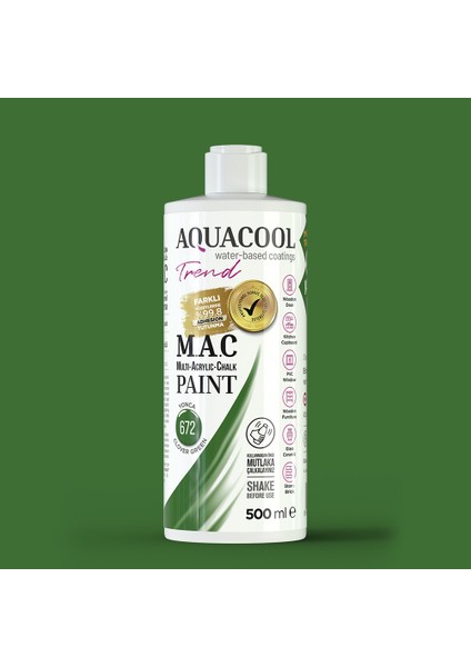 Trend M.a.c Hobi Boyası Su Bazlı Akrilik 500 ml 672 - Yonca