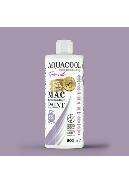 Trend M.a.c Hobi Boyası Su Bazlı Akrilik 500 ml 527 - Ametist