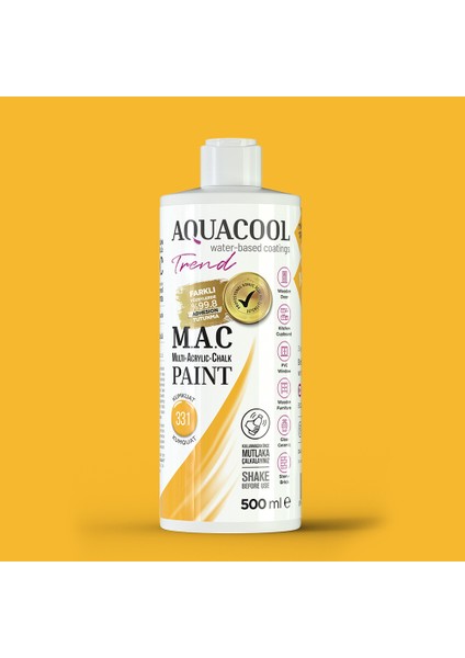 Trend M.a.c Hobi Boyası Su Bazlı Akrilik 500 ml 331 - Kumkuat