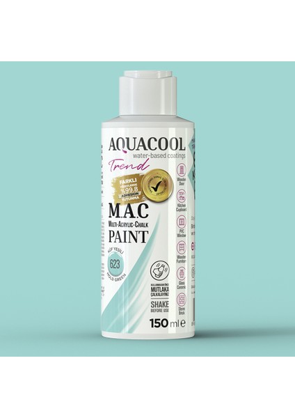 Trend M.a.c Hobi Boyası Su Bazlı Akrilik 150 ml 623 - Küf Yeşili