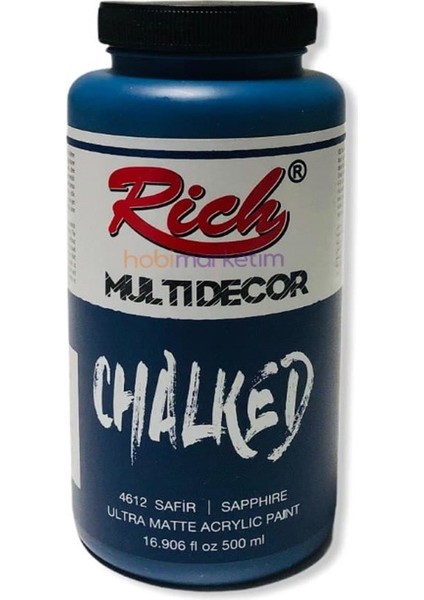 Multi Decor Chalked Safir 500 cc Akrilik Boya 4612