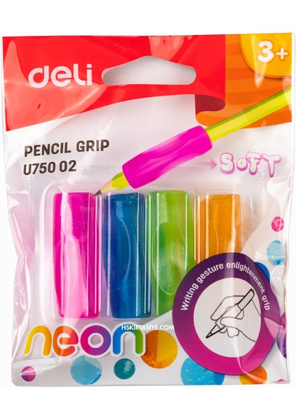 Neon Simli Kalem Tutucu 4'lü U750 02 2275