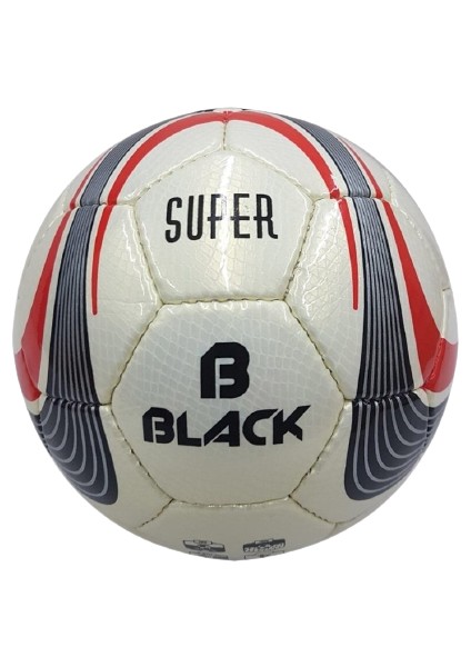 No:4 Black Süper Halısaha ve Çim Saha Futbol Topu 4 Numara ( Lateks Iç Lastik )