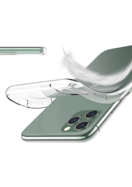 Apple iPhone 11 Pro Max Şeffaf Silikon Kılıf