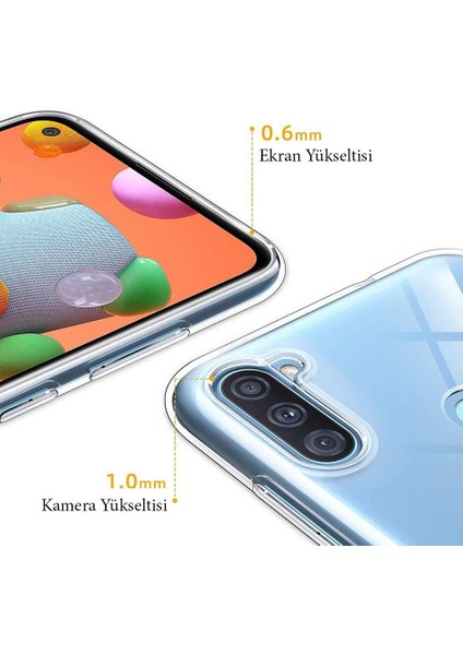 Samsung Galaxy A11 Ince Şeffaf Silikon Kılıf modelleri
