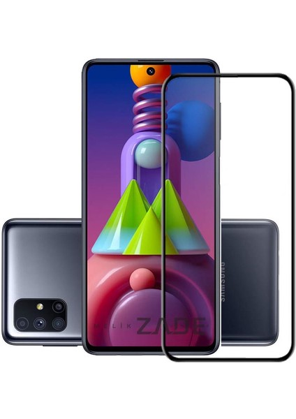 Samsung Galaxy M51 Tam Kaplayan 5d Ekran Koruyucu Cam