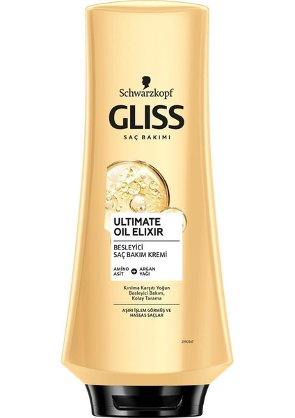 Glıss Ultımate Oıl Elıxır Şampuan 500 Ml + Saç Kremi 360 Ml + Taft Power Kaşmir Saç Spreyi 250 Ml