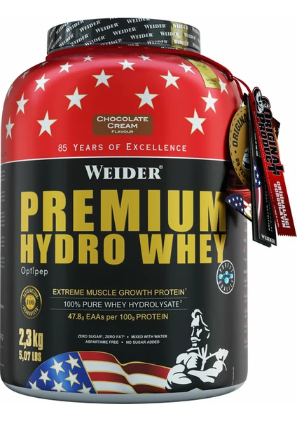 Premium Hydro Whey Protein Tozu 2300 gr Çikolata-Kreme