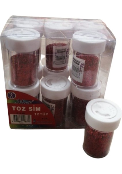 Kırmızı Toz Sim 8 gr 12 Adet 1 Paket