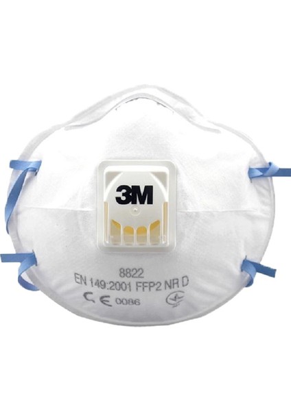 8822 Ffp2 Ventilli Toz ve Sis Maskesi 10'lu