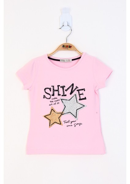 Toontoy Kız Çocuk Baskılı Tişört