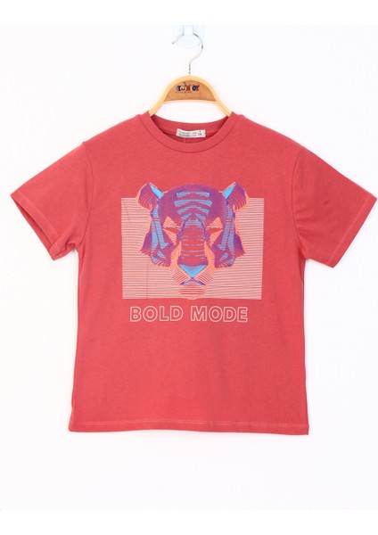 Toontoy Erkek Çocuk Kabartma Baskılı Tişört