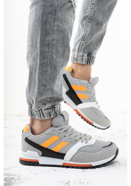 Gri Turuncu Sneaker 0012863