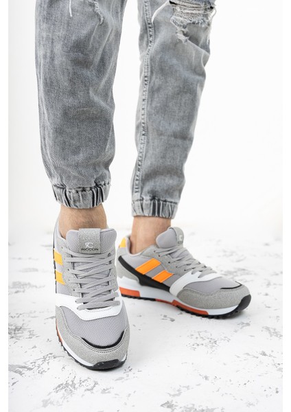 Gri Turuncu Sneaker 0012863