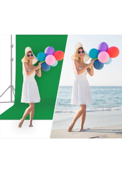 Chromakey Green Screen - Greenbox Yeşil Fon Perde 150 x 300 cm Fotoğraf Stüdyosu Youtube Tiktok Için Yeşil Arka Plan indirimleri
