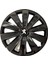 Peugeot 607 15'' Inç Piano Black Siyah 4'lü Set Jant Kapağı Çelik Jant Görünümlü 1