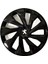 Peugeot 207 15'' Inç Piano Black Siyah 4'lü Set Jant Kapağı Çelik Jant Görünümlü 1
