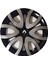 Renault Fluence 15'' Inç Gri - Siyah 4'lü Set Jant Kapağı 1