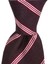Bordo Çizgili 8 cm Genişliğinde Ipek Kravat 1