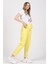 Hamile Mom Fit Kot Pantolon Sarı 3