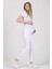 Hamile Alt Karın Destekli Skinny Kot Pantolon Beyaz 3