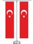 T Dikdörtgen Türk Masa Bayrağı Takımı 1