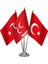 Üçlü Mhp Masa Bayrağı Takımı 1