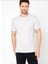 Erkek Bisiklet Yaka Düz Renk T-Shirt 1