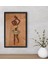 Gift African Woman Dekoratif Ahşap Siyah Çerçeveli Tablo-1 1