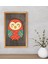 Gift Baykuş Dekoratif Retro Ahşap Tablo-2 1