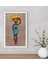 Gift African Woman Dekoratif Ahşap Beyaz Çerçeveli Tablo-3 1