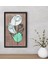Gift Minimal Çiçekler Dekoratif Ahşap Siyah Çerçeveli Tablo-2 1