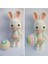 Tavşan Sunny ve Topu Amigurumi Organik Oyuncak 3