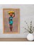Gift African Woman Dekoratif Retro Ahşap Tablo-3 1