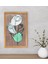 Gift Minimal Çiçekler Dekoratif Retro Ahşap Tablo-2 1