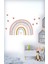 Kalpler ve Soft Renkli Gökkuşağı Çocuk Odası Duvar Sticker 1