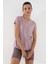 Gül Kurusu Basic Kısa Kol Standart Kalıp O Yaka Kadın T-Shirt - 97144 4