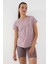 Gül Kurusu Basic Kısa Kol Standart Kalıp O Yaka Kadın T-Shirt - 97144 5