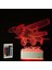 Hediye 3D Pervaneli Uçak 16 Renk Dekoratif LED Lamba 5