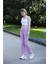 Trend Pantolon Extra Rahat Kalıp Ofiste,sporda,evde-Lila 2