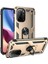 Xiaomi Poco F3 Kapak Military Yüzüklü Stantlı Panzer Tank Kılıf - Gold 1