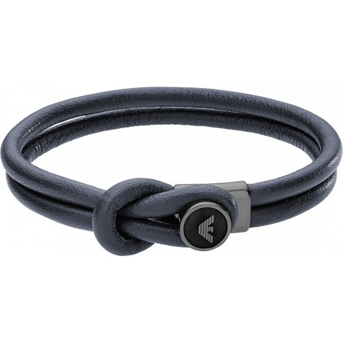 emporio armani mens leather bracelet