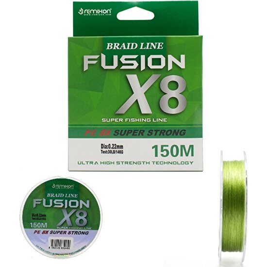 Remixon Fusion 150M X8 Green Ip Misina 0,20MM