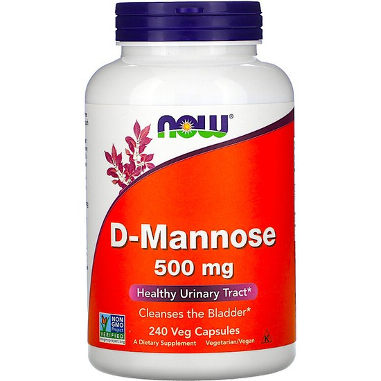 Now, D-Mannose, 500 Mg, 240 Veg Capsules