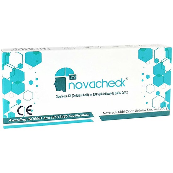 Novacheck Covıd-19 Hızlı Antikor Test Kiti Kalemsiz 1'li