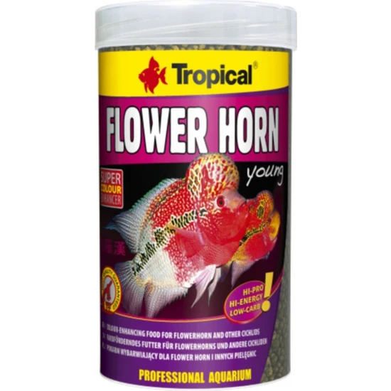 Tropical Flower Horn Young Pellet 1000ML/380G