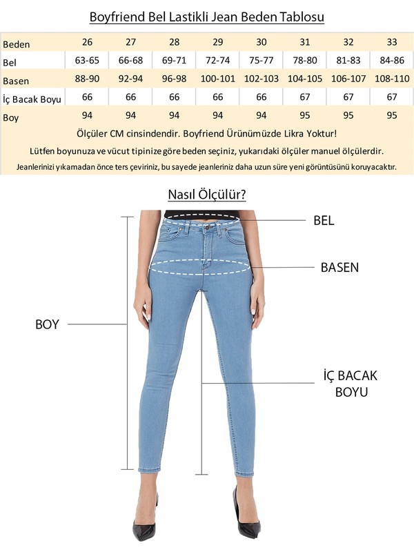 xlack kadin acik mavi beli lastikli boyfriend kot pantolon fiyati