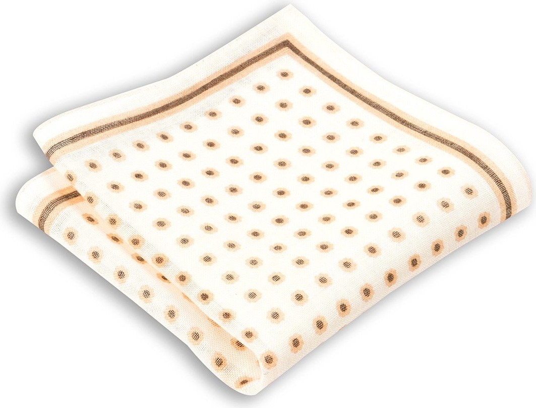 1001 Kravat Mavi Desenli 33X33 cm Ölçülerinde Keten Cep Mendili